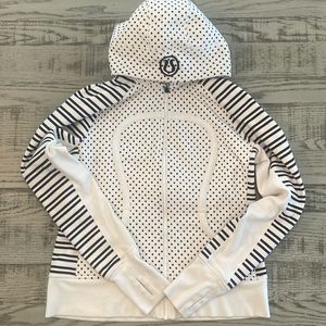 Lululemon Scuba Hoodie - Black and White - Size 12